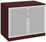 Small Storage Cabinet with Glass Doors