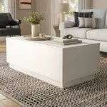 Modern Glossy Hidden Storage Table