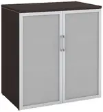 Office Storage Cabinet with Glass Doors