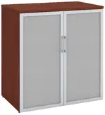 Office Storage Cabinet with Glass Doors