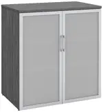 Office Storage Cabinet with Glass Doors