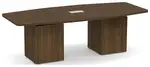 Boat Shaped Conference Table with Cube Base