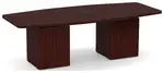 Boat Shaped Conference Table with Cube Base