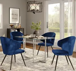 Modern Industrial Glass Table - Legend