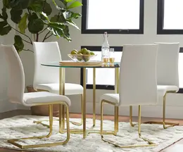 Modern Industrial Glass Table - Legend