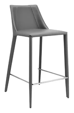 Minimalist Leather Short Stool - Kalle