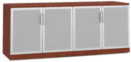 Office Storage Credenza with Glass Doors - PL Laminate
