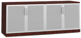 Office Storage Credenza with Glass Doors - PL Laminate