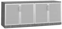 Office Storage Credenza with Glass Doors - PL Laminate