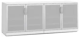 Office Storage Credenza with Glass Doors - PL Laminate