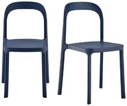 Universal Contoured Stacking Chairs - Set of 2  - Lance