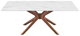 Mid-Century Modern Faux Marble Table - Maurice