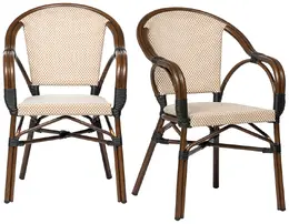 European Outdoor Bistro Chair - Set of 2 - Ivan