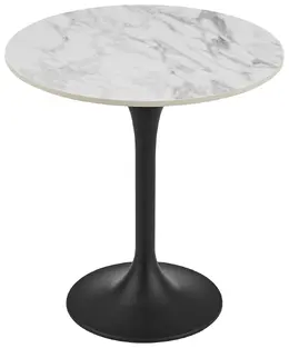 Mid-Century Pedestal Side Table  - Astrid