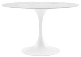 Mid-Century Pedestal Large Round Table - Astrid