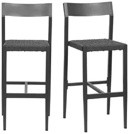 Modern Industrial Bar Stool - Set of 2  - Ronan