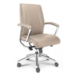 Leather Mid-Back Office Chair - Alto