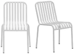 Outdoor Stacking Chair - Set of 2 - Enid