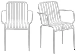 Outdoor Stacking Chair - Set of 2 - Enid