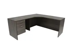 L Shaped Office Desk - Amber