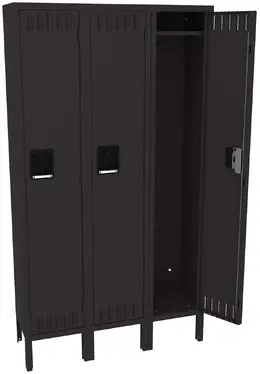 Triple Lockers with Legs - Standard