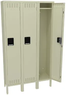 Triple Lockers with Legs - Standard
