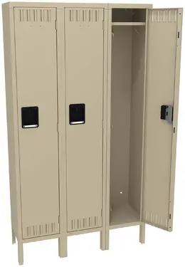 Triple Lockers with Legs - Standard