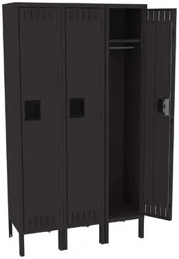 Triple Lockers with Legs - Standard