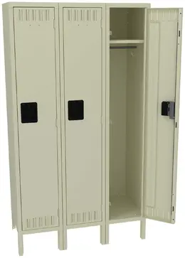 Triple Lockers with Legs - Standard
