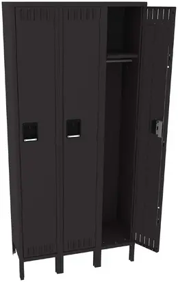 Tall Triple Lockers with Legs - Standard