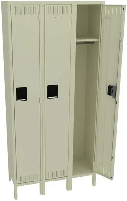 Tall Triple Lockers with Legs - Standard