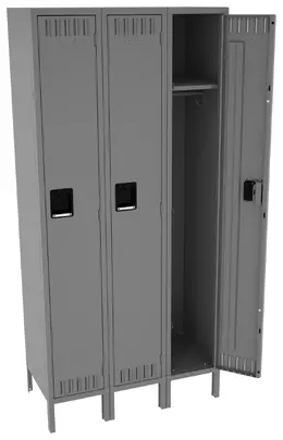 Tall Triple Lockers with Legs - Standard