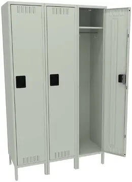 Large Triple Lockers with Legs - Standard