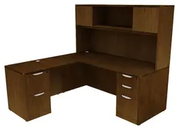 L Shaped Desk with Storage - HL