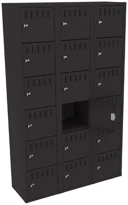 Eighteen Large Box Lockers - Standard