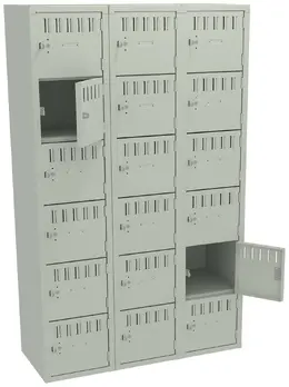 Eighteen Large Box Lockers - Standard