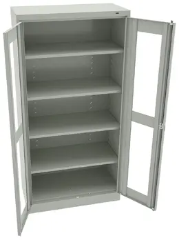 Storage Cabinet with See Through Doors - Standard