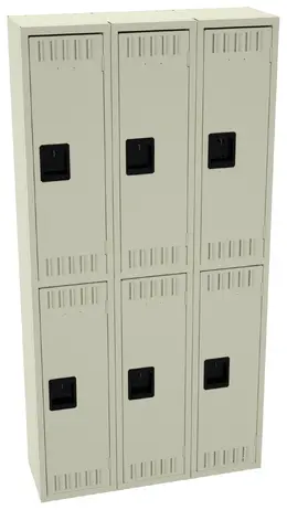 Three Double-Tier Lockers - Standard