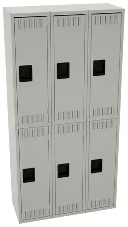 Three Double-Tier Lockers - Standard