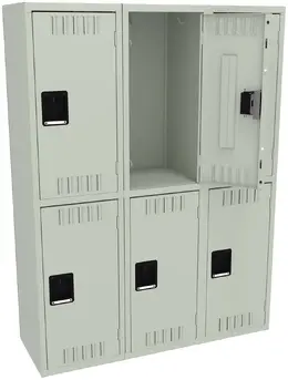 Three Double-Tier Lockers - Standard