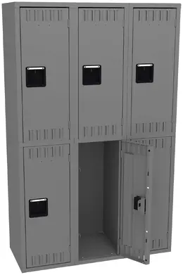 Three Double-Tier Lockers - Standard