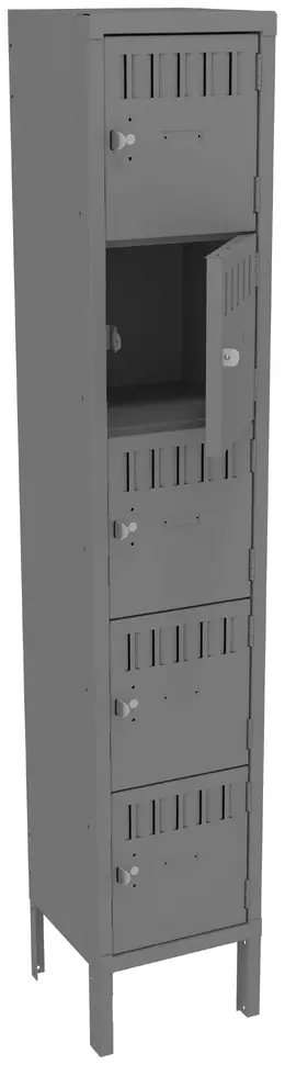 Five Box Lockers with Legs - Standard