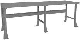 Large Steel Top Flared Workbench - Shop Equipment