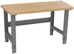 Wood Height Adjustable Workbench - Shop Equipment