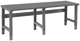 Large Steel Height Adjustable Workbench - Shop Equipment