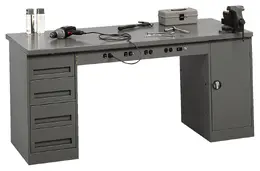 Electronic Workbench with Storage - Shop Equipment