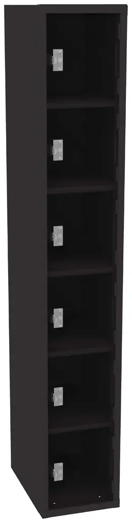 Six Clear Storage Lockers - C-Thru