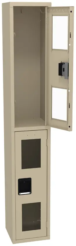 Dual-Tier Clear Lockers - C-Thru