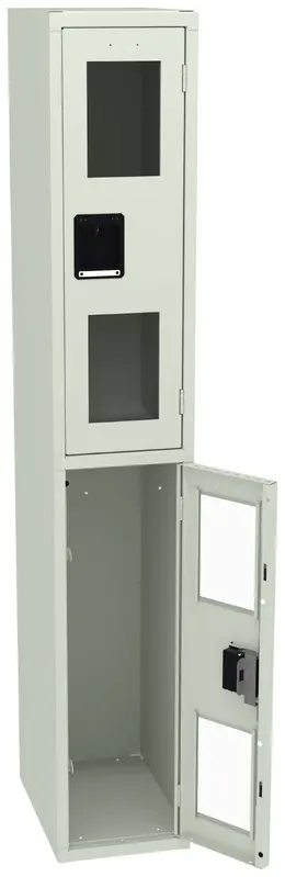 Dual-Tier Clear Lockers - C-Thru