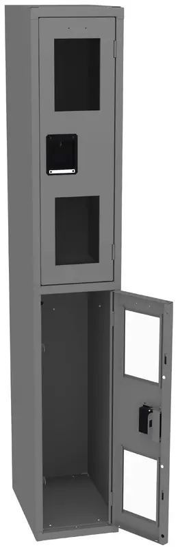 Dual-Tier Clear Lockers - C-Thru